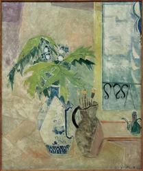 マイナー、枝付き花瓶、ブラシ付き水差し